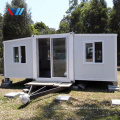 20 ft modern expandable container house with with bathroom  kitchen solar panels China